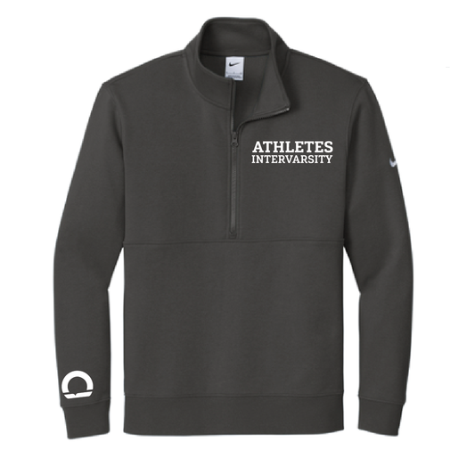 Athletes InterVarsity Nike Club Fleece Sleeve Swoosh 1/2-Zip