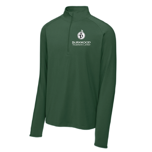 Burkwood Men's and Women's Sprot-Tek Sport-Wick Stretch 1/4 Zip Pullover