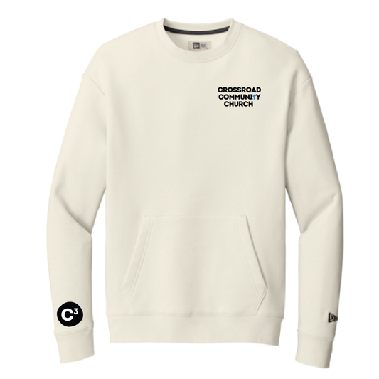 C3 Church New Era Heritage Fleece Pocket Crew