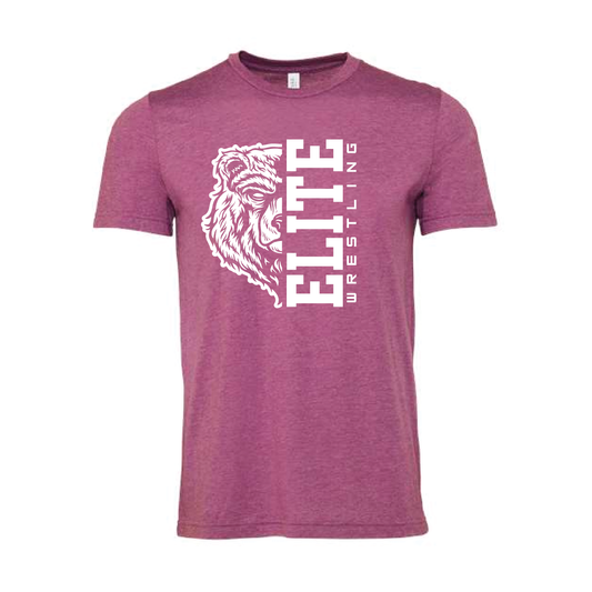 Elite Wrestling Bella and Canvas CVC Jersey Tee - Magenta