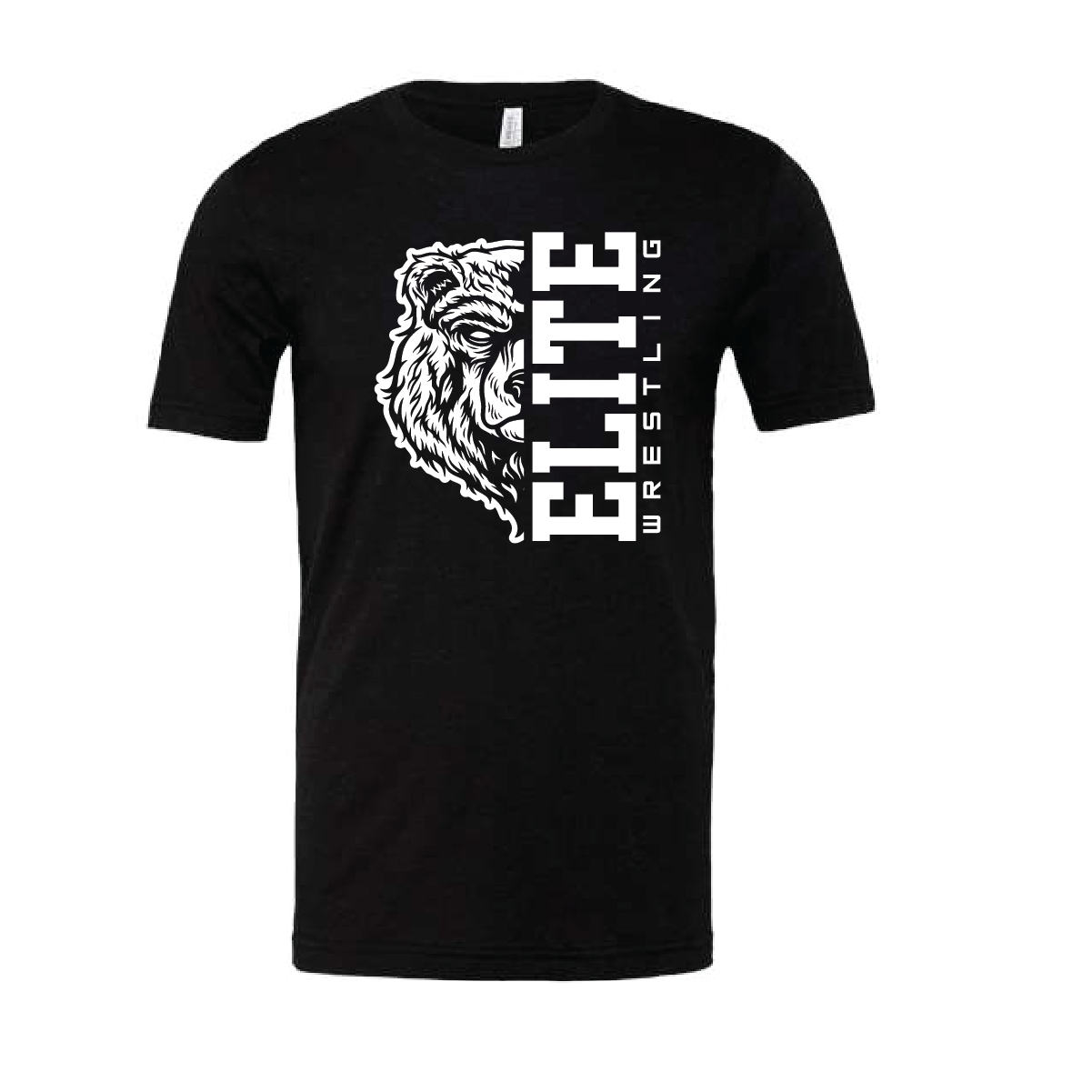 Elite Wrestling Bella and Canvas CVC Jersey Tee - Black Heather