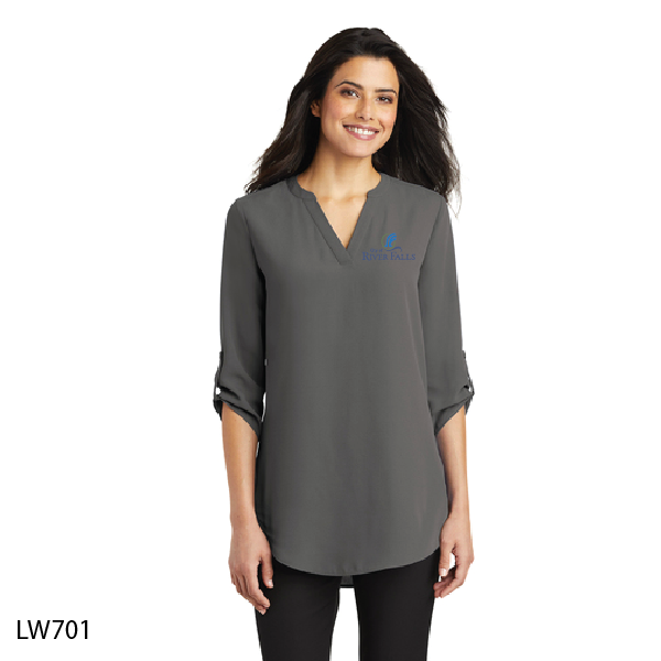 City of RF Port Authority ® Women's 3/4-Sleeve Tunic Blouse