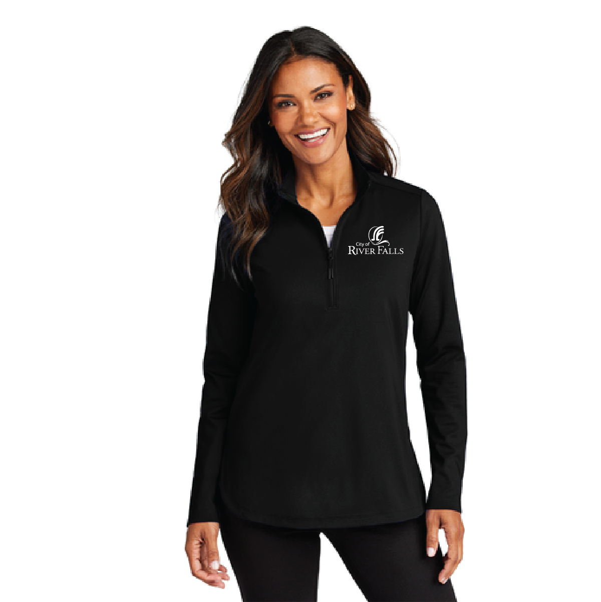 City of RF Port Authority® Ladies C-FREE® Double Knit 1/4-Zip