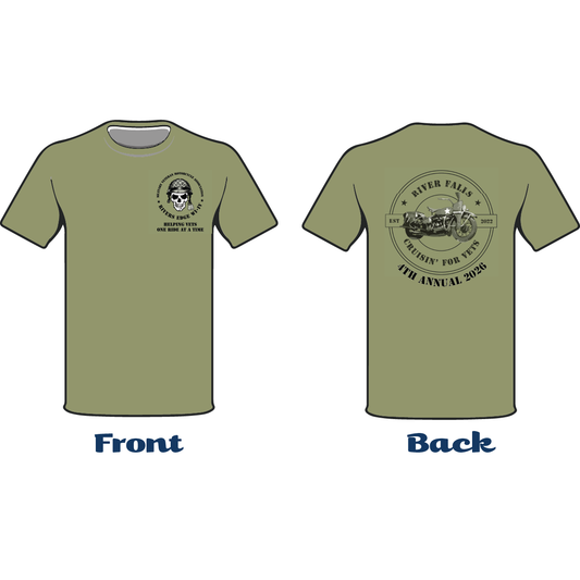 Cruisin For Vets Short Sleeve T-shirt 2026