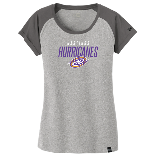 Hastings Hurricanes New Era Women's Heritage Blend Varsity Tee
