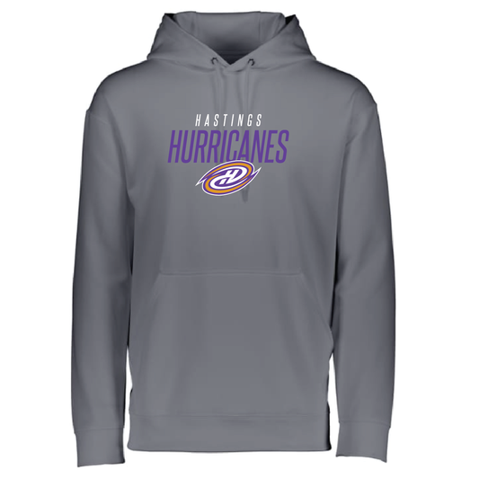 Hastings Hurricanes Wicking Fleece Hoodie - Grey