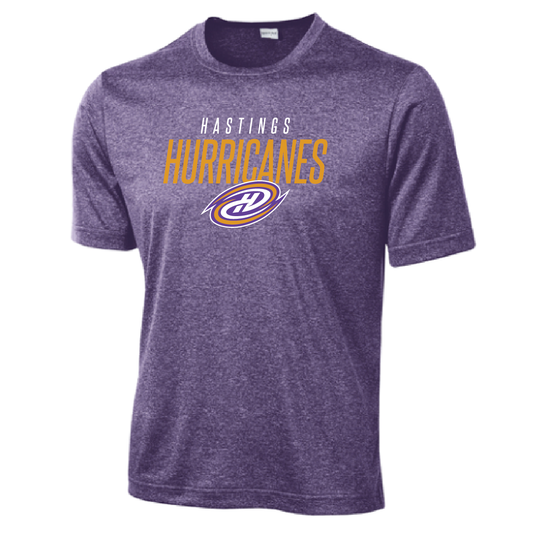 Hastings Hurricanes Sport-Tek Heather Contender Tee - Purple