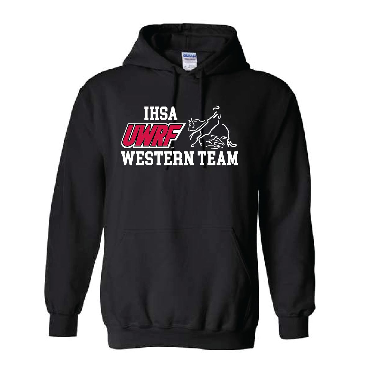 UWRF IHSA Western Gildan Hooded Sweatshirt