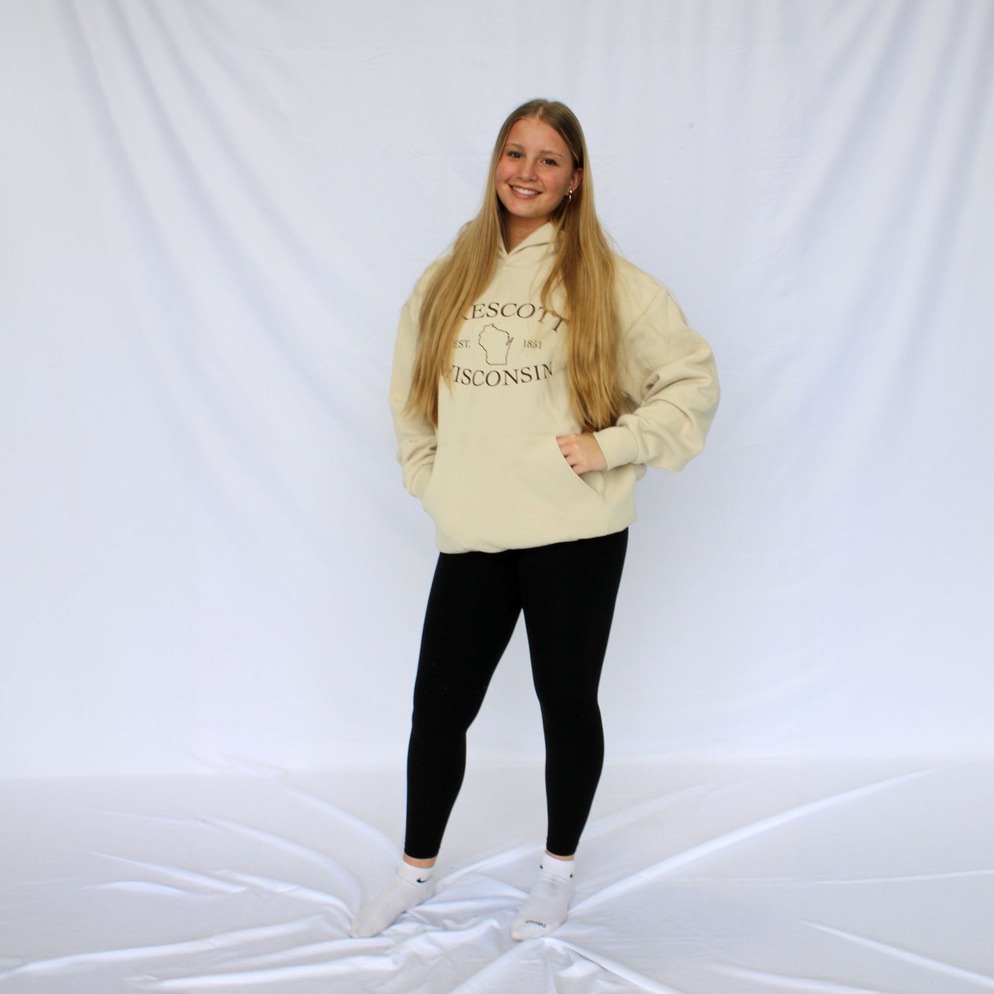 Prescott Wisconsin Retail Independent Trading Co. - Mainstreet Hooded Sweatshirt Design 8