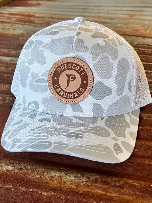 Prescott Retail Online Blizzard Duck Camo Trucker with leather patch