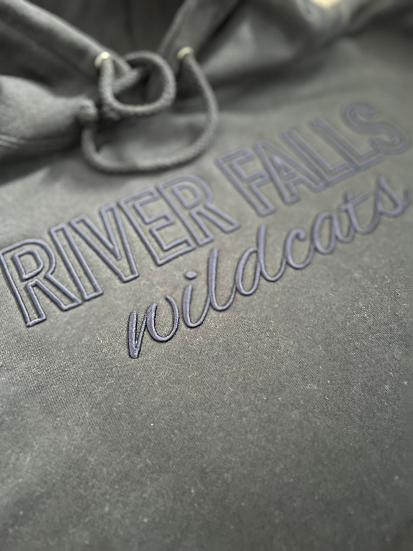 River Falls Retail Online Independant Heavyweight Hooded Sweatshirt - 3D Embroidery