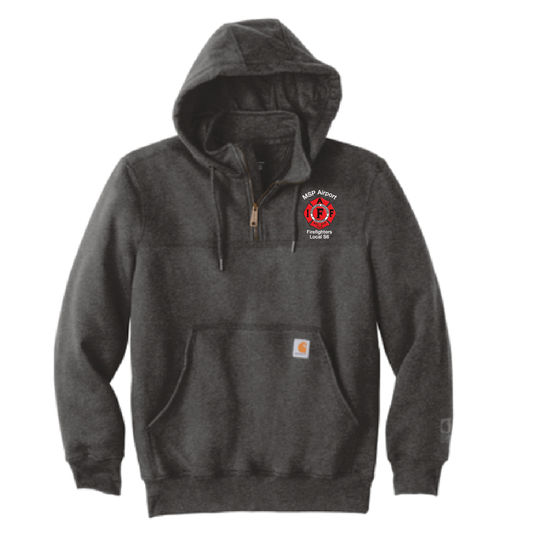 MSP Airport Carhartt ® Rain Defender ® Paxton Heavyweight Hooded Zip Mock Sweatshirt