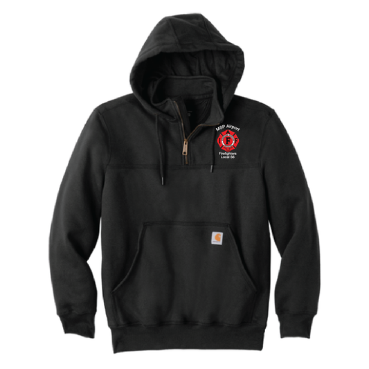 MSP Airport Carhartt ® Rain Defender ® Paxton Heavyweight Hooded Zip Mock Sweatshirt