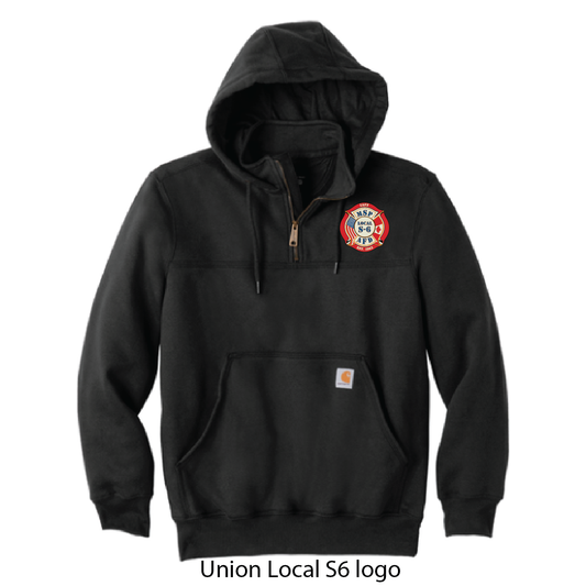 MSP Airport Carhartt ® Rain Defender ® Paxton Heavyweight Hooded Zip Mock Sweatshirt