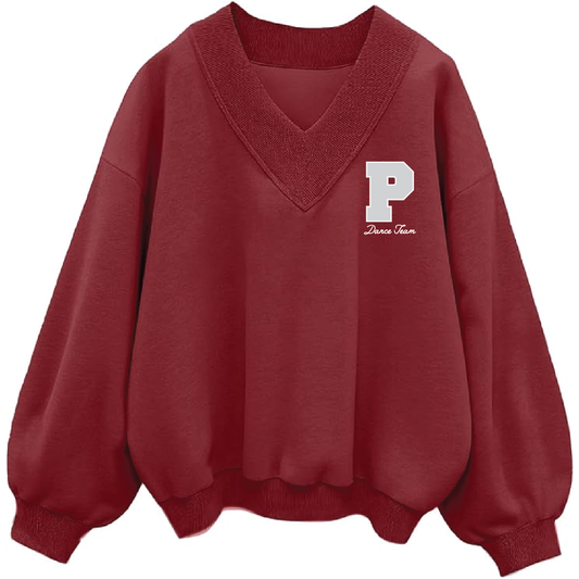 Prescott Dance Oversized V-Neck Sweatshirt
