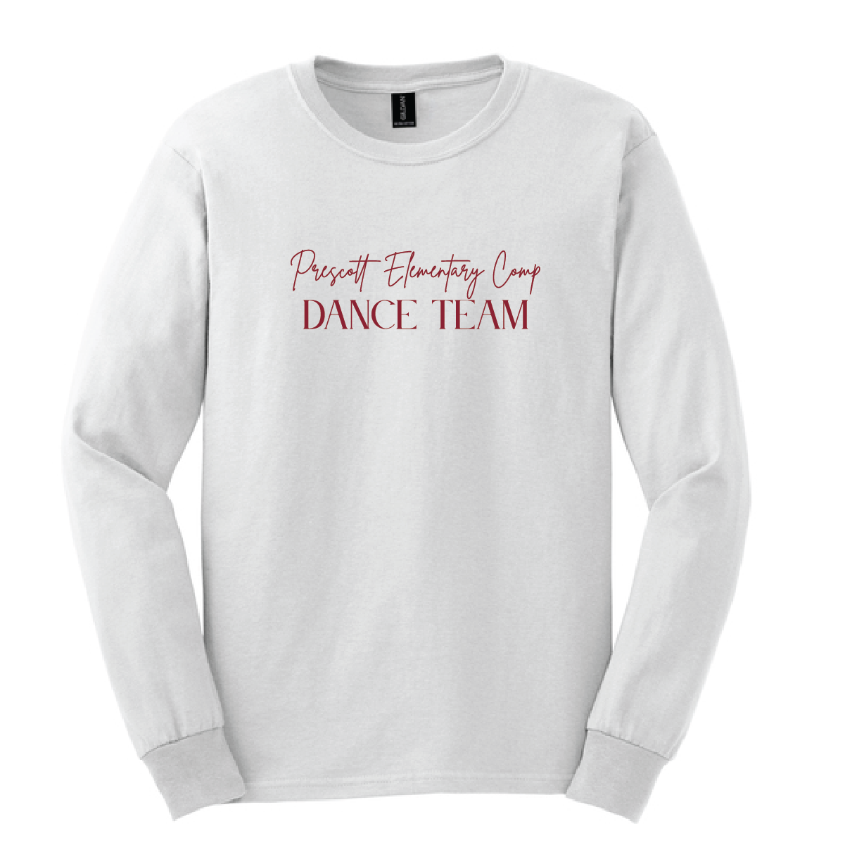 Prescott Elementary Dance Team Gildan 100% Long Sleeve with Print