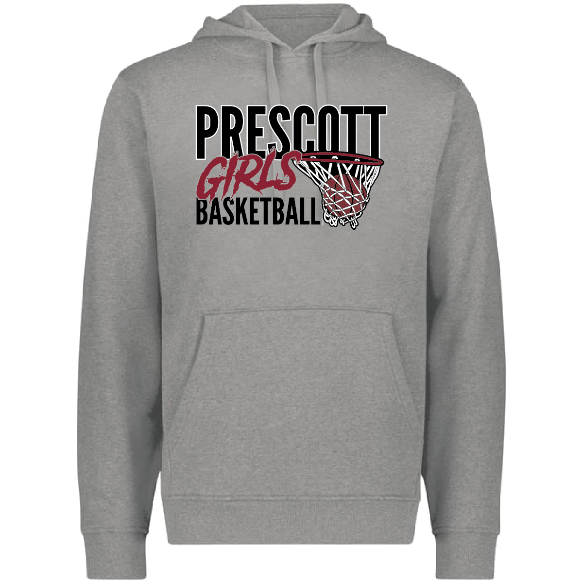 Prescott Retail Online Girls Basketball 2025 60/40 Hoodie