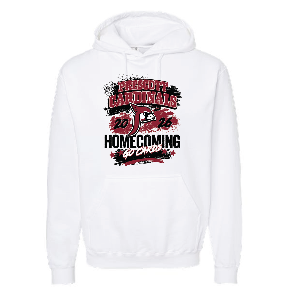Prescott Homecoming Tultex Unisex Fleece Hooded Sweatshirt