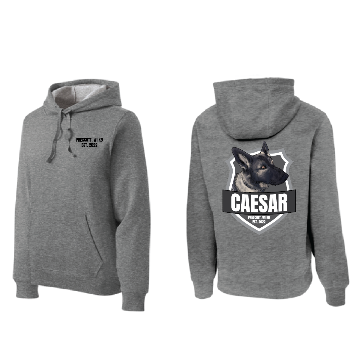Prescott K9 Sweatshirt - Front and Back Print