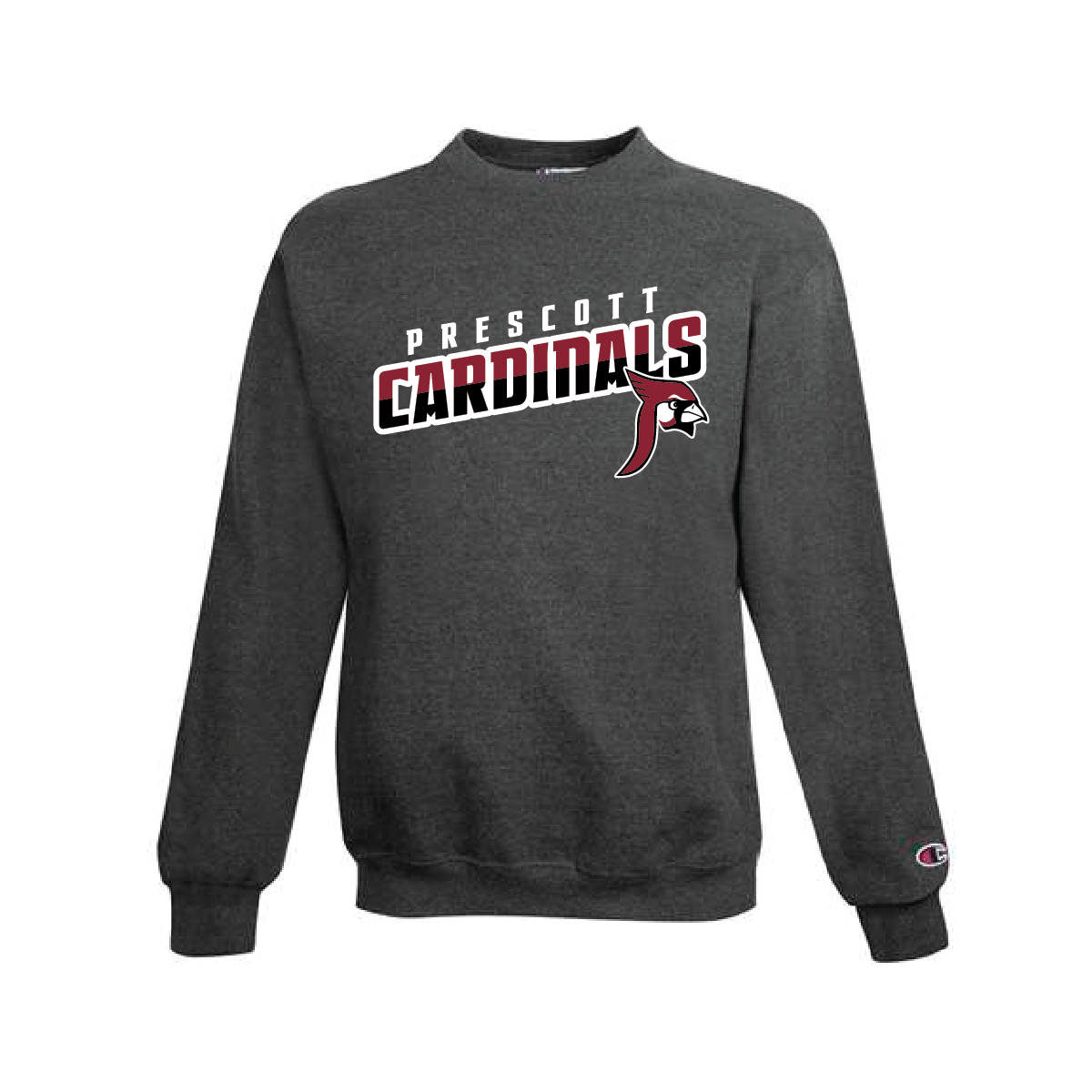 Prescott Retail Online Champion Powerblend Crewneck Sweatshirt - Charcoal Heather Design 113