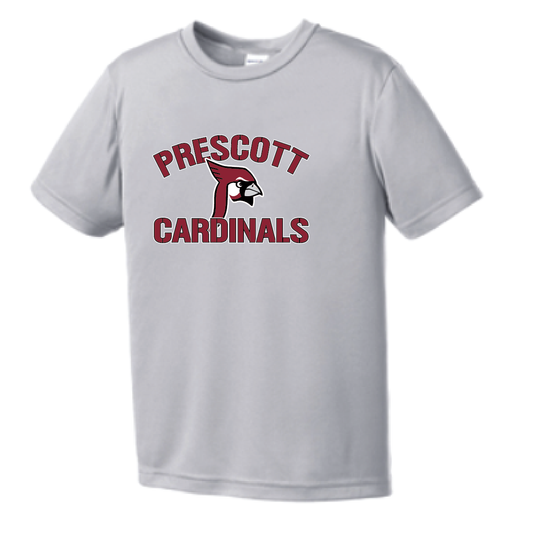 Prescott Retail Online Youth Sport Tek Poly Shirt - Silver Design 100