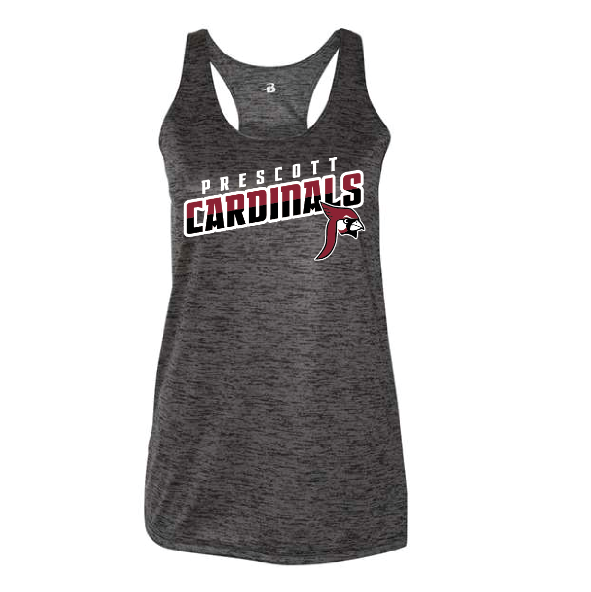 Prescott Retail Online Badger Women's Tonal Blend Racerback Tank Top - Black Design 113