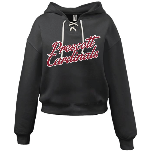 Prescott Retail Online Pennant Lace-Up Hoodie with Embroidery