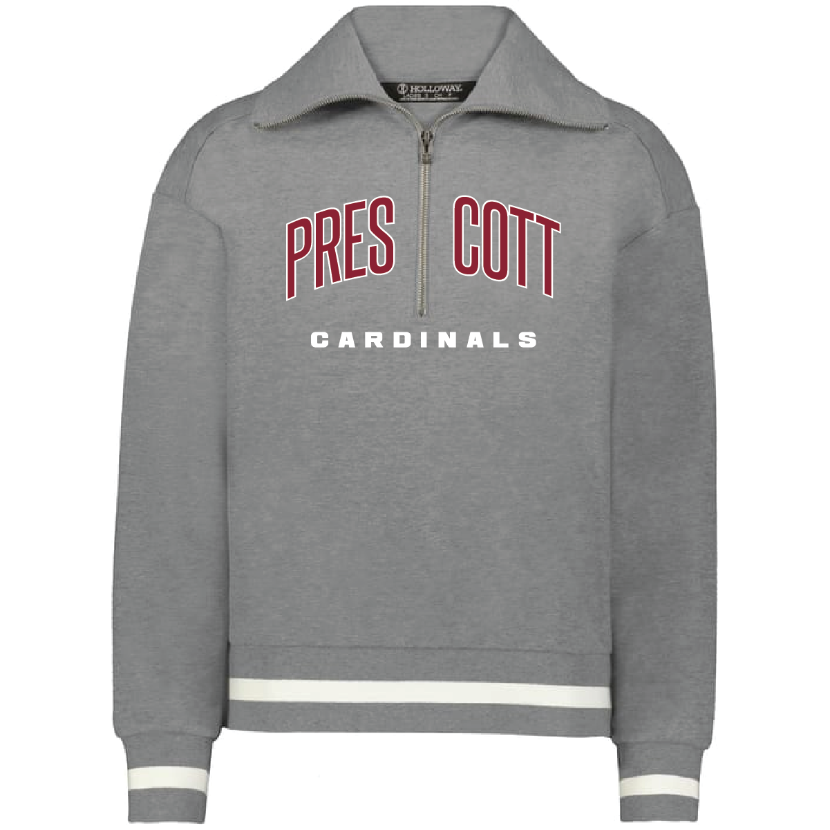 Prescott Retail Online Holloway - Women's Heritage Prep Quarter-Zip Pullover - Grey