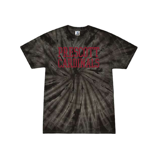 Prescott Retail Online Youth Multi-Color Tie-Dyed T-Shirt - Black 135