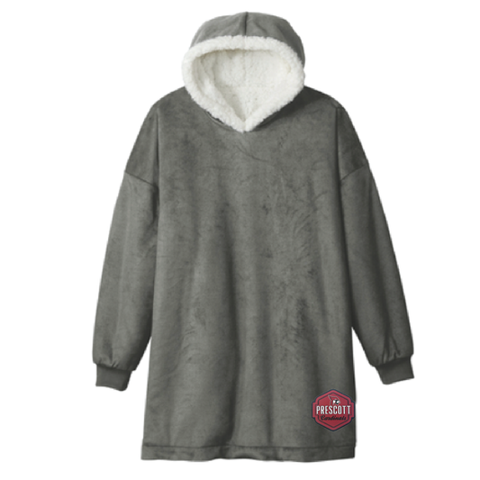 Prescott Retail Online Wearable Blanket with Woven Patch