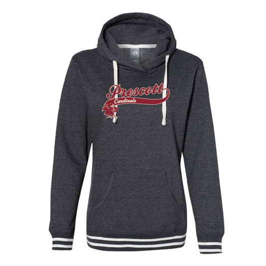 Prescott Retail Online J America Womens Relay Sweatshirt with Twill
