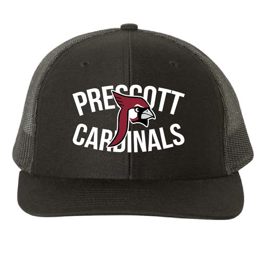 Prescott Retail Online Richardson - Snapback Trucker Cap - Solid Black - Design 132
