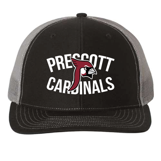 Prescott Retail Online Richardson - Snapback Trucker Cap - Black/Charcoal - Design 132