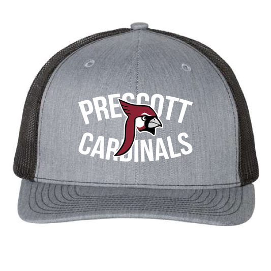 Prescott Retail Online Richardson - Snapback Trucker Cap - Heather Grey/Black - Design 132