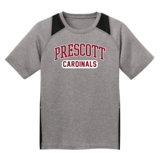 Prescott Retail Online Sport-Tek Youth Heather Colorblock Contender Tee