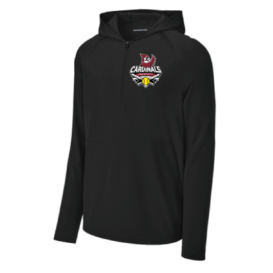 Prescott Retail Online Softball Repeat 1/2-Zip Long Sleeve Hooded Jacket