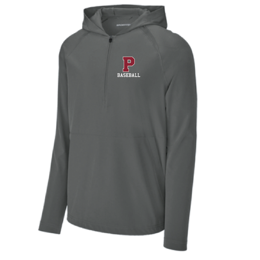 Prescott Retail Online Baseball Repeat 1/2-Zip Long Sleeve Hooded Jacket