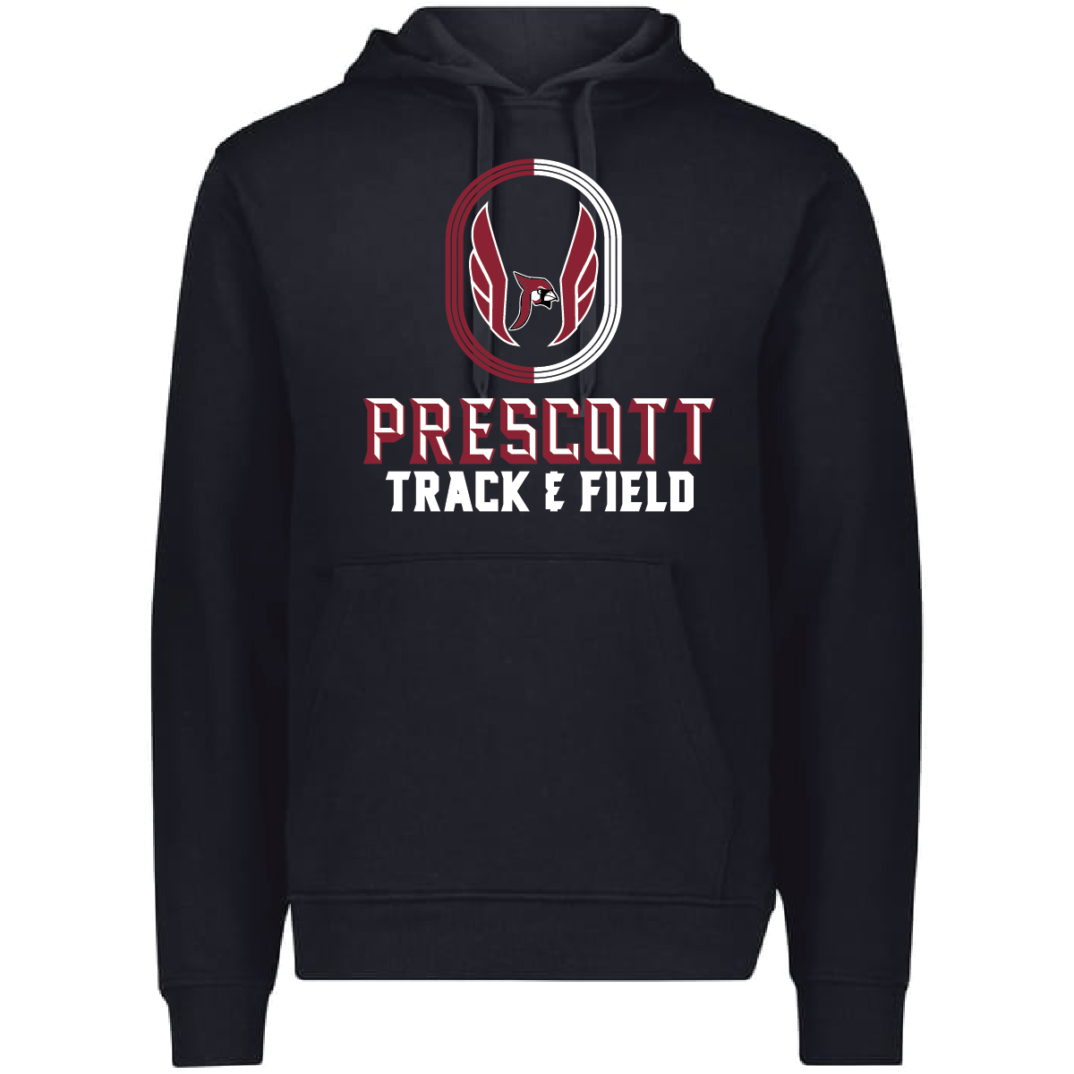 Prescott Retail Online 2025 Track & Field New Era Comeback Fleece Pullover Hoodie