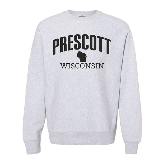 Prescott Wisconsin Retail Champion - Reverse Weave Crewneck Sweatshirt - Design 1