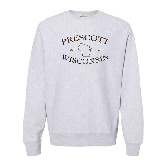 Prescott Wisconsin Retail Champion - Reverse Weave Crewneck Sweatshirt - Design 8