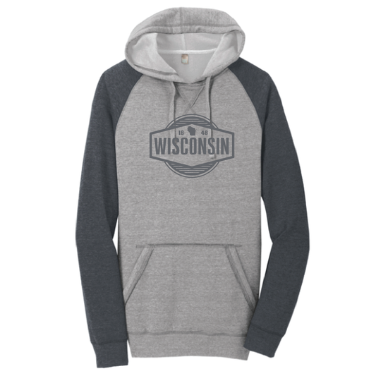 Wisconsin Retail Online District Lightweight Fleece Raglan Hoodie