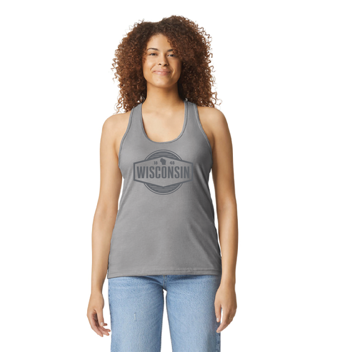 Wisconsin Retail Online Gildan Softstyle Women’s CVC Racerback Tank
