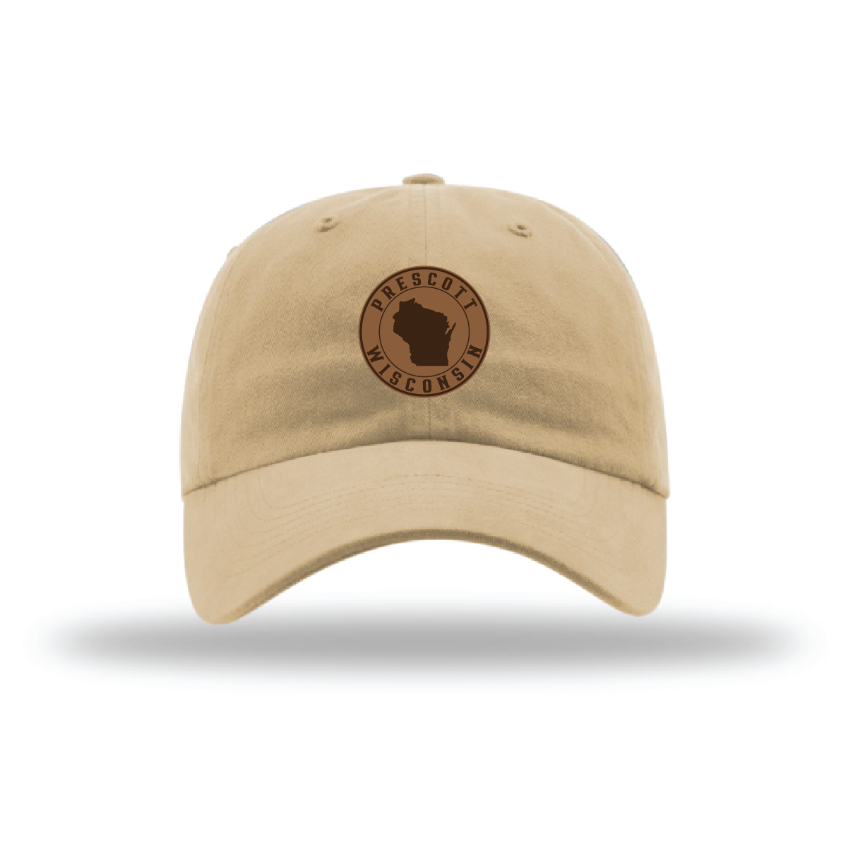 Prescott Wisconsin Retail Garment Dyed Washed Chino with Leather Patch - Wheat