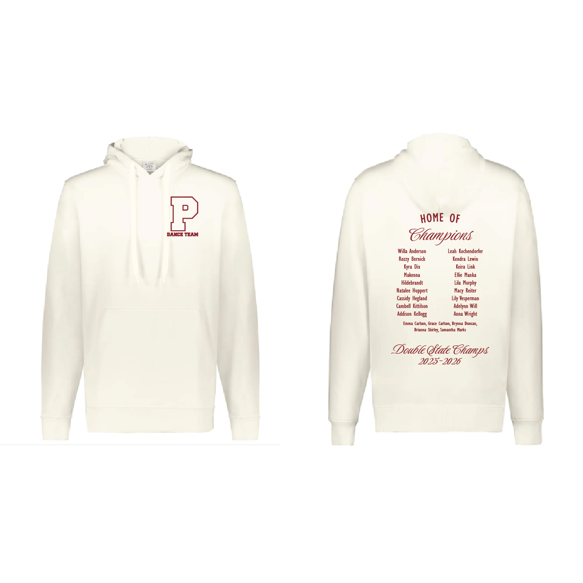 Prescott Dance Augusta Sportswear Fleece Hooded Sweatshirt