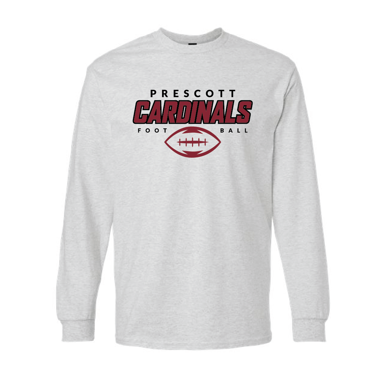 Prescott Football Gildan Ultra Cotton Long Sleeve T-Shirt