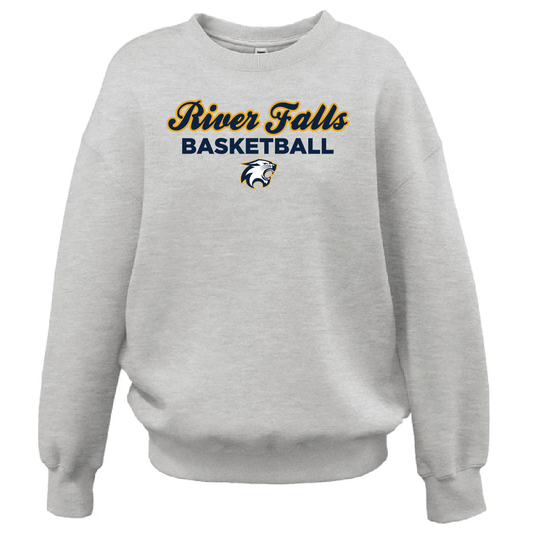 River Falls Retail Online- RF Boys Basketball Pennant Womens Oversize Crew