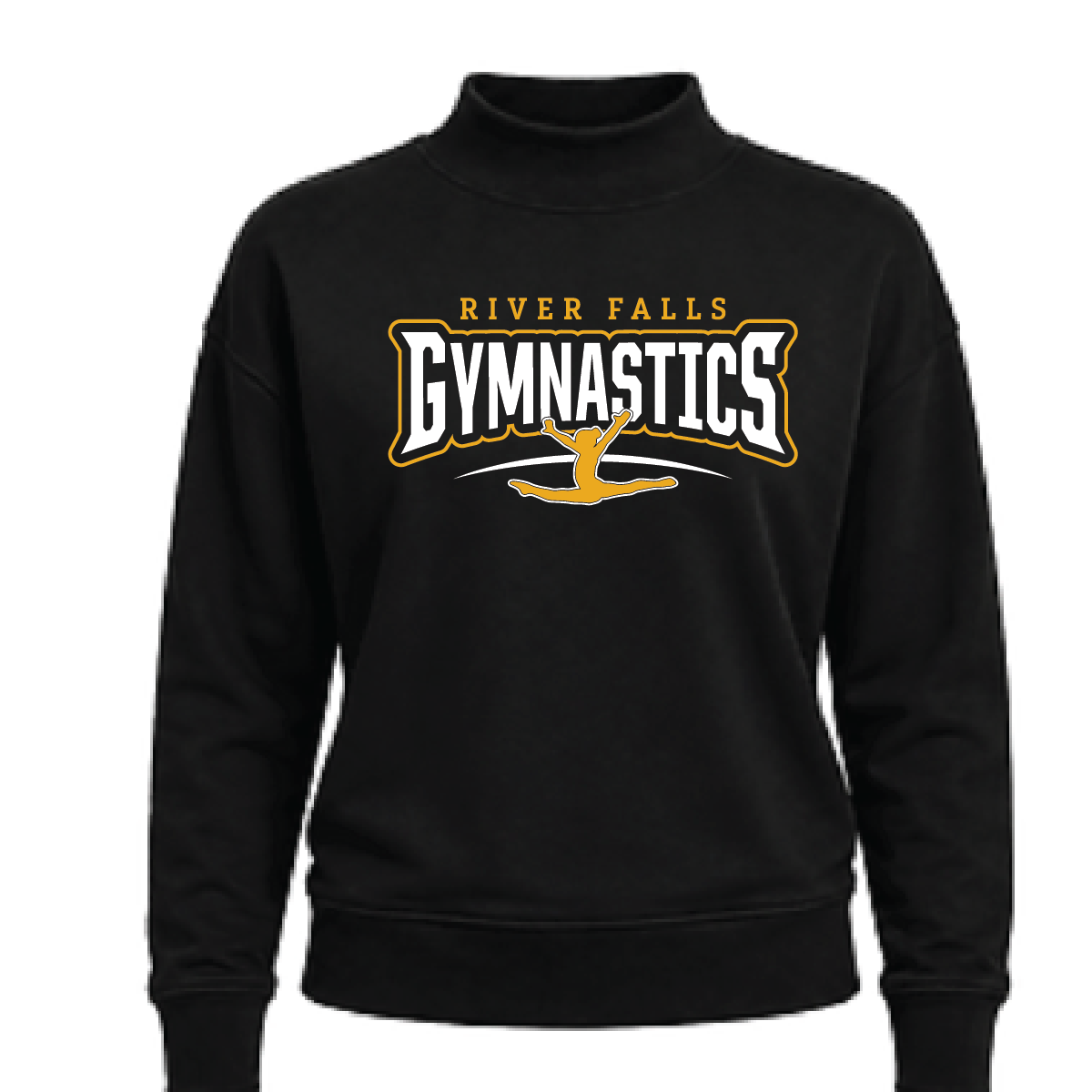RFHS Gymnastics J. America Ladies Dream Fleece Mock Neck