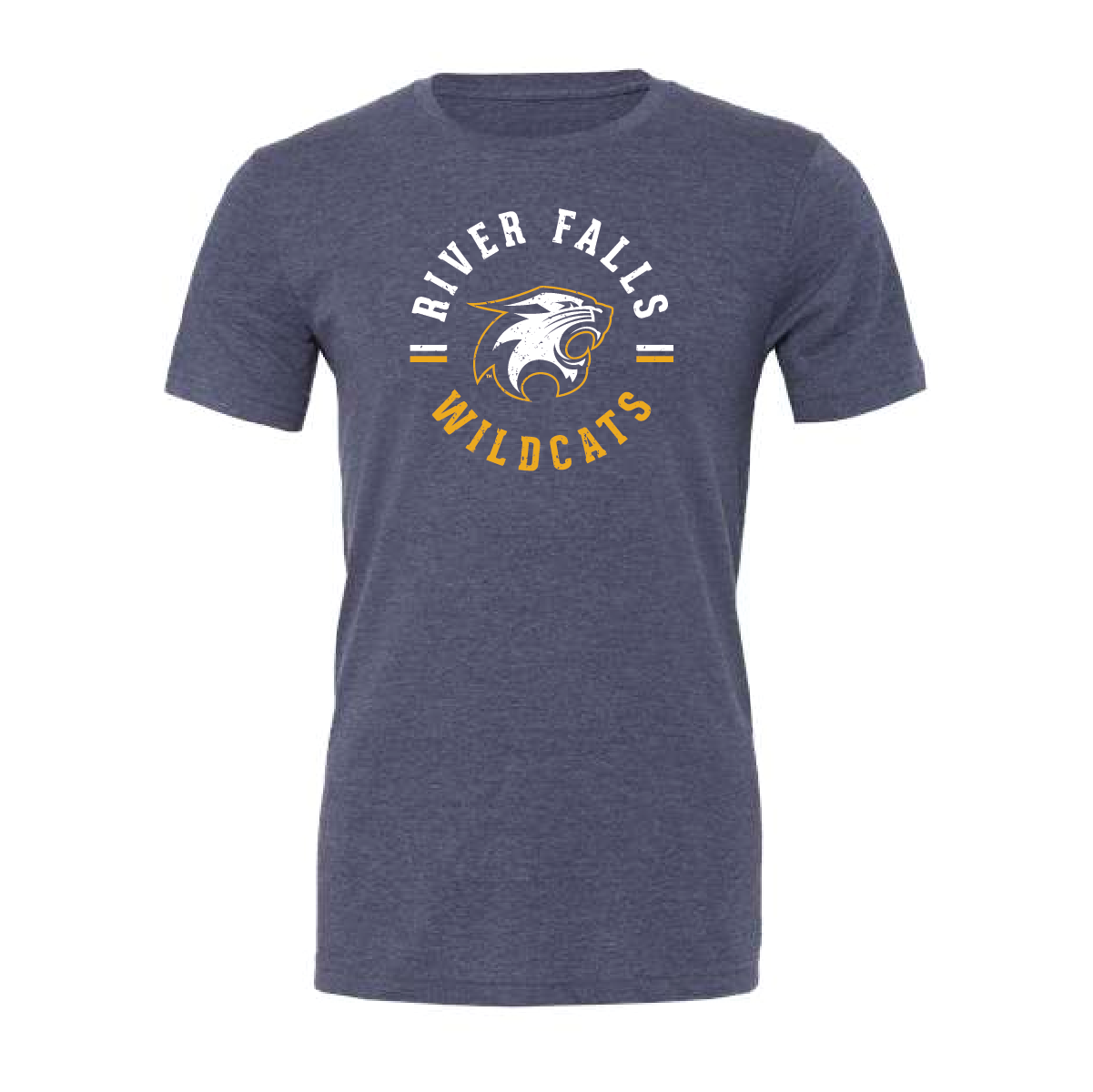 River Falls Retail Online Bella Canvas Heather Navy Shirt - 42