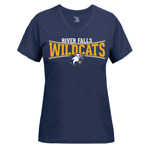 River Falls Retail Online Tri Blend Women's V-Neck Tee - 33