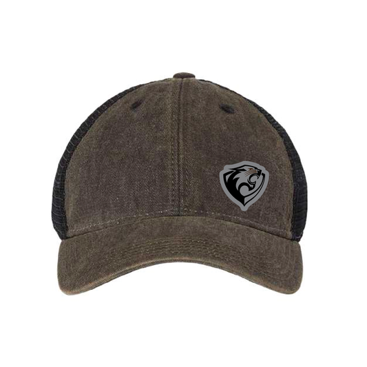 River Falls Retail Online Legacy Dashboard Trucker - Black with Leather Patch